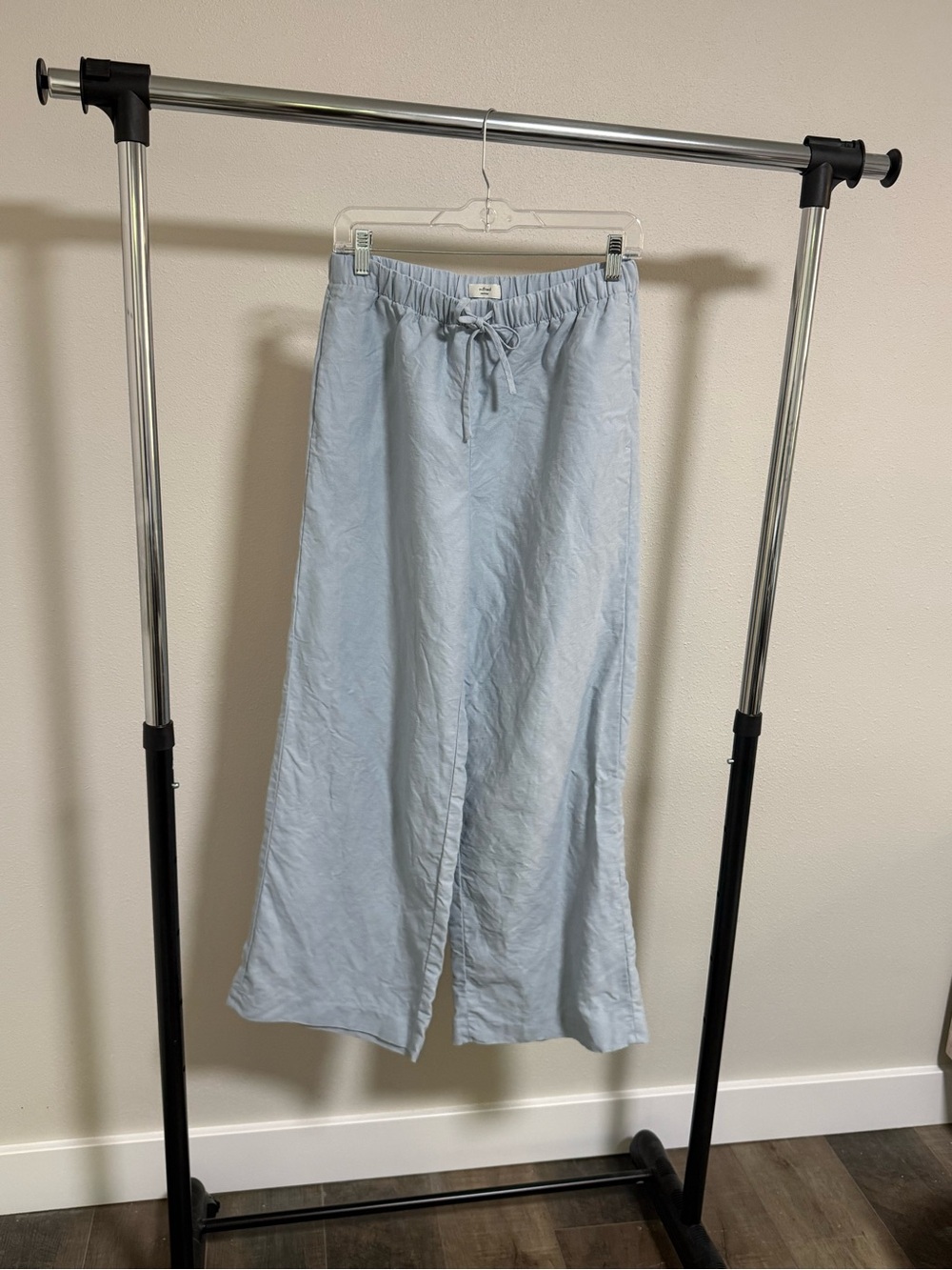 Aritzia Wilfred Lodge Pant in Cruise Linen | Lake Blue